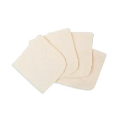 Towels + Cloths-Lulujo Organic Cotton Face Cloth (4 Pack)