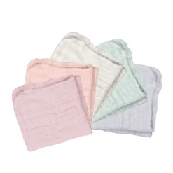 Towels + Cloths-Green Sprouts Organic Cotton Muslin Cloths (5 Pack)
