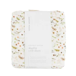 Crib Fitted Sheets-Little Unicorn Organic Cotton Muslin Crib Sheet