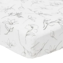 Crib Fitted Sheets-Little Unicorn Organic Cotton Muslin Crib Sheet