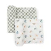Blankets|Sleep Sacks + Wraps-Little Unicorn Organic Cotton Muslin Swaddle (2 Pack)