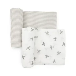 Blankets|Sleep Sacks + Wraps-Little Unicorn Organic Cotton Muslin Swaddle (2 Pack)