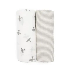 Blankets|Sleep Sacks + Wraps-Little Unicorn Organic Cotton Muslin Swaddle (2 Pack)