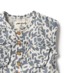 Rompers-Wilson + Frenchy Organic Crinkle Growsuit