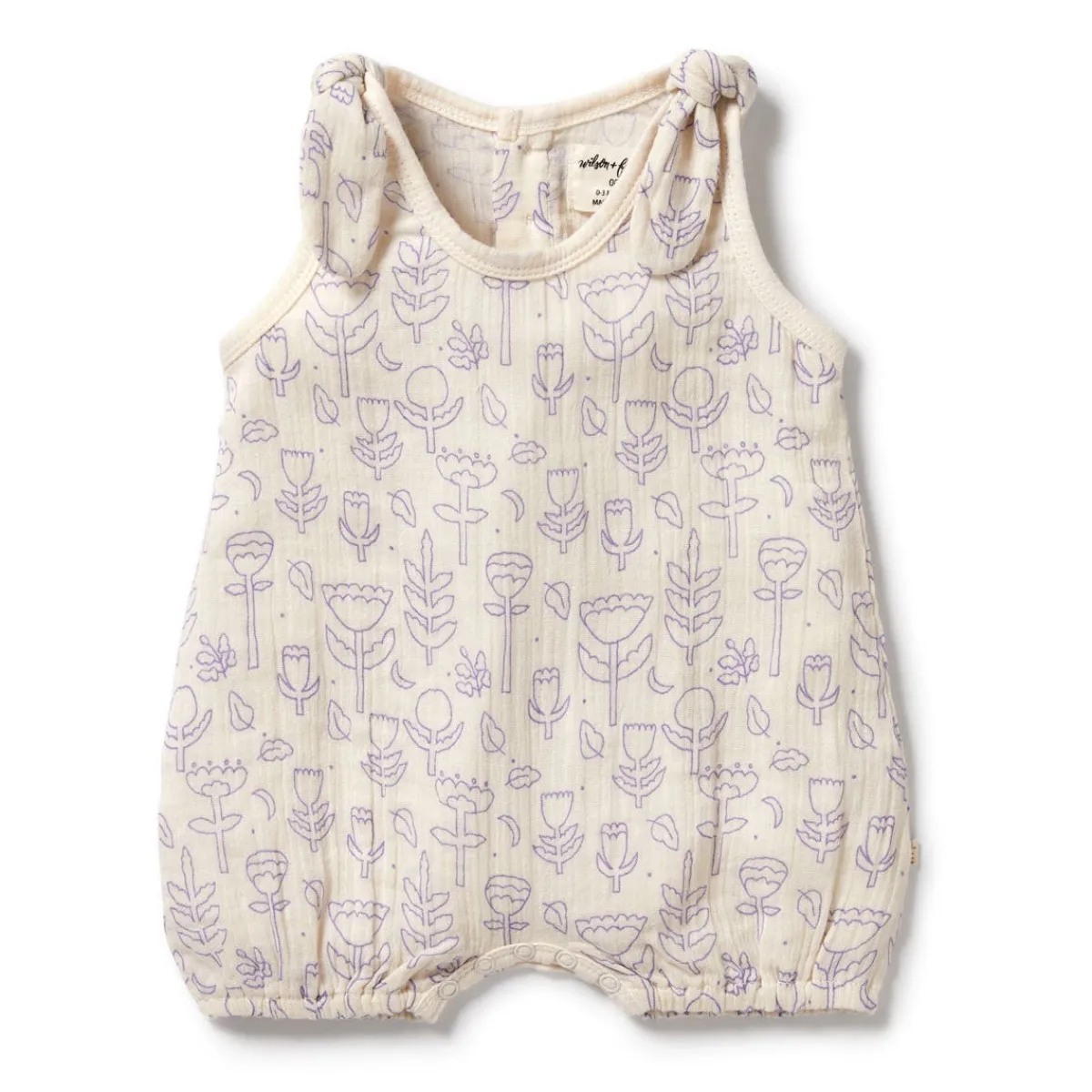 Rompers-Wilson + Frenchy Organic Crinkle Tie Playsuit