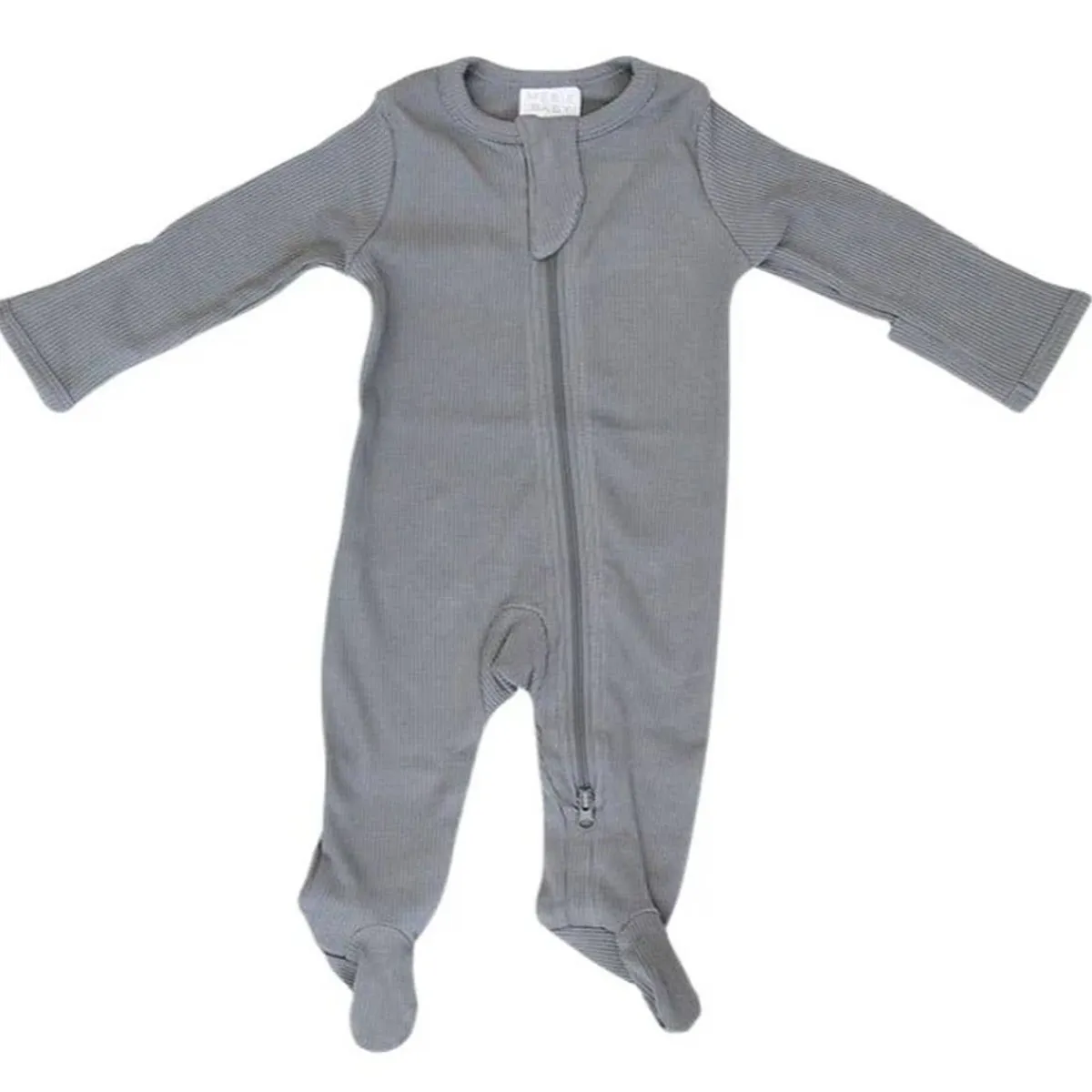 Onesies|Sleepers-Mebie Baby Organic Footed Zipper One-Piece