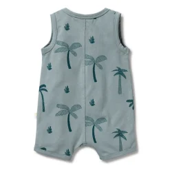 Rompers-Wilson + Frenchy Organic Henley Growsuit