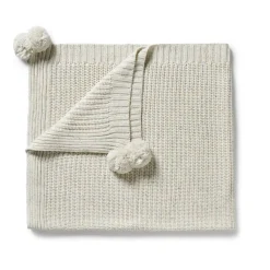 Blankets-Wilson + Frenchy Organic Knitted Blanket