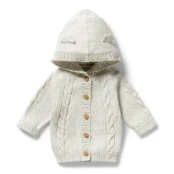 Sweaters + Jackets-Wilson + Frenchy Organic Knitted Cable Jacket
