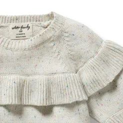 Sweaters + Jackets-Wilson + Frenchy Organic Knitted Ruffle Jumper