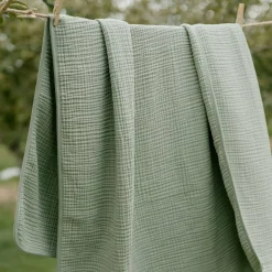 Blankets|Crib Quilts-Oilo Organic Muslin Blanket