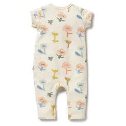Onesies|Sleepers-Wilson + Frenchy Organic Ruffle Zipsuit