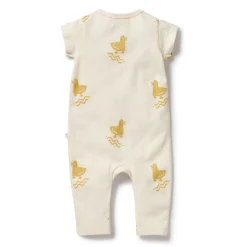 Onesies|Sleepers-Wilson + Frenchy Organic Ruffle Zipsuit