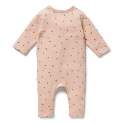 Onesies|Sleepers-Wilson + Frenchy Organic Waffle Ruffle Zipsuit