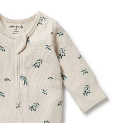 Onesies|Sleepers-Wilson + Frenchy Organic Waffle Zipsuit