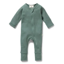 Onesies|Sleepers-Wilson + Frenchy Organic Waffle Zipsuit