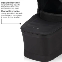 Stroller Accessories-Maxi-Cosi Oria Bassinet Carry Cot Twillic Black