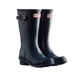 Rain Boots-Hunter Original Kids (Gloss) Black