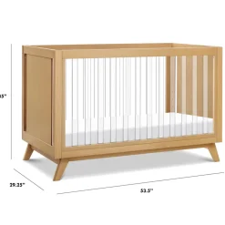 Convertible Cribs-DaVinci Otto 3-in-1 Acrylic Crib