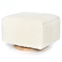 Ottomans-Oilo Ottoman with Wood Base (Grade D)