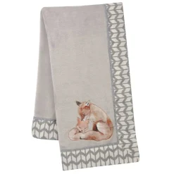 Blankets-Lambs & Ivy Painted Forest Appliqued Blanket