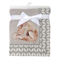 Blankets-Lambs & Ivy Painted Forest Appliqued Blanket