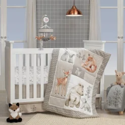 Crib Fitted Sheets-Lambs & Ivy Painted Forest Crib Sheet