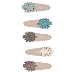 Hair Accessories-Mimi & Lula Palm Leaf Mini Clic Clacs