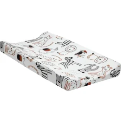 Changing Pads + Covers-Lambs & Ivy Patchwork Jungle Change Pad Cover