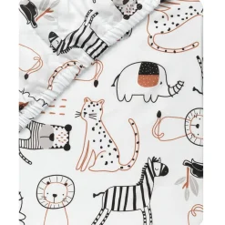Crib Fitted Sheets-Lambs & Ivy Patchwork Jungle Crib Sheet