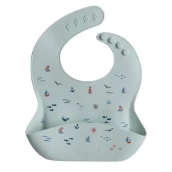 Bibs + Burps-LouLou Lollipop Patterned Silicone Bib