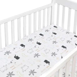 Crib Fitted Sheets-Kushies Percale Crib Sheet