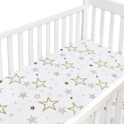 Crib Fitted Sheets-Kushies Percale Crib Sheet