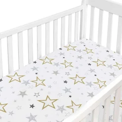 Crib Fitted Sheets-Kushies Percale Crib Sheet