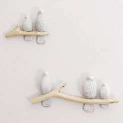 Wall Decor-Crane Baby Perch Wall Decor (2 Piece)
