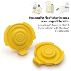 Breast Pumps + Accessories-Medela PersonalFit Flex Membrane (2 Pack)