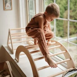 Pretend Play|Wooden Toys-Kinderfeets Pikler Rocking & Climbing Arch