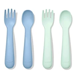 Kids Utensils|Toddler Training Utensils-Oxo Tot Plastic Forks & Spoons
