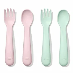 Kids Utensils|Toddler Training Utensils-Oxo Tot Plastic Forks & Spoons