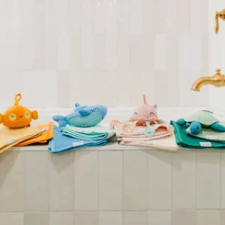 Bath Toys-Copper Pearl Plush Bath Toy Set