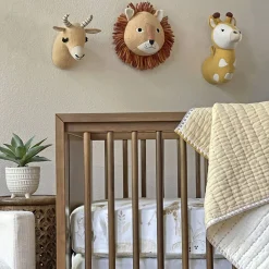Wall Decor-Crane Baby Plush Head Wall Decor