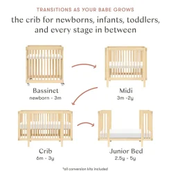 Convertible Cribs-Babyletto Pogo 8-in-1 Crib with All-Stages Conversion Kits