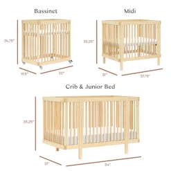 Convertible Cribs-Babyletto Pogo 8-in-1 Crib with All-Stages Conversion Kits