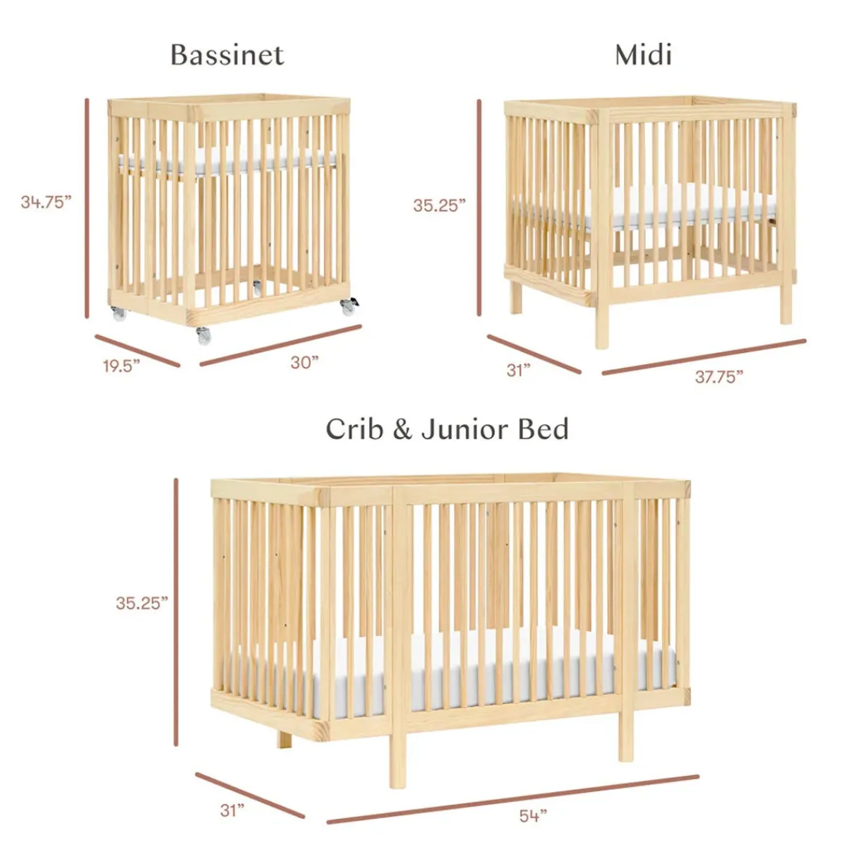 Convertible Cribs-Babyletto Pogo 8-in-1 Crib with All-Stages Conversion Kits