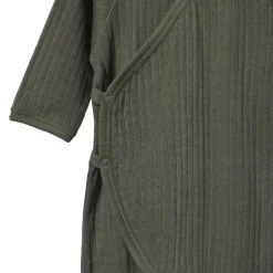 Rompers-Nature Baby Pointelle Kimono Stretch & Grow Romper