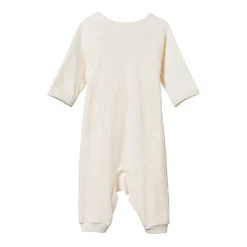 Rompers-Nature Baby Pointelle Kimono Stretch & Grow Romper