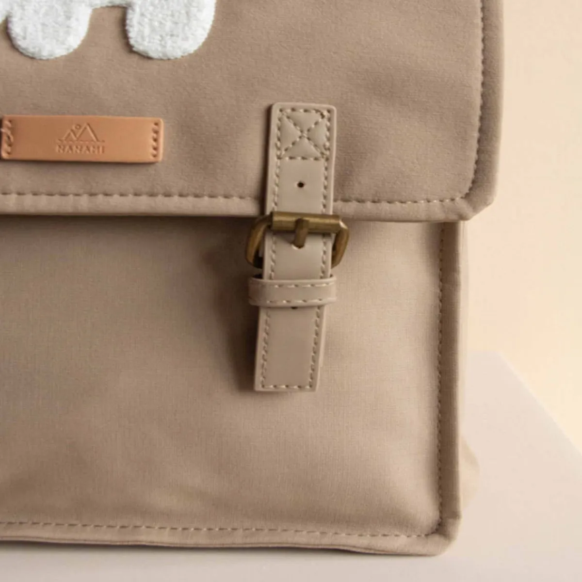 Backpacks-Nanami Polar Bear Puffed Backpack
