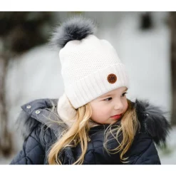 Winter Hats-Calikids Pom Pom Knit Hat
