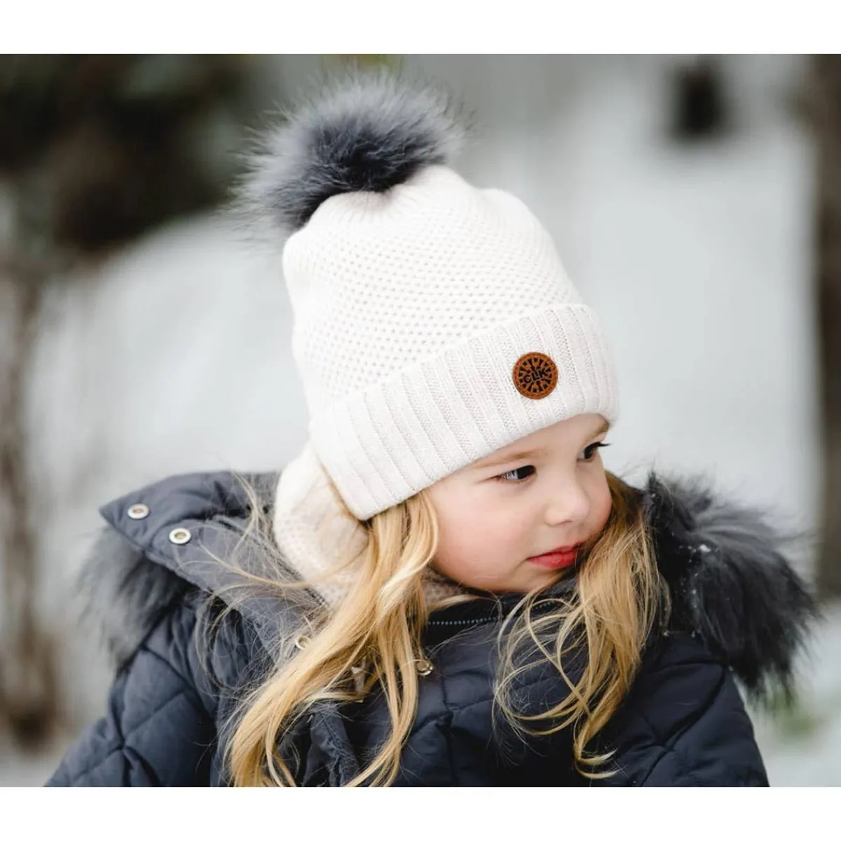 Winter Hats-Calikids Pom Pom Knit Hat