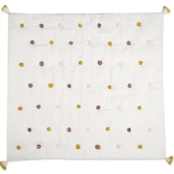 Kids Bedding|Blankets-Crane Baby Pom Pom Quilted Baby Blanket